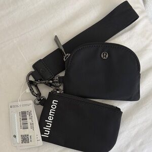 Lululemon Black Belt Bag Set